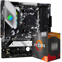 华擎(ASRock)B550M Steel Legend钢铁传奇主板+AMD 锐龙5 5600G处理器(r5)7nm 6核12 CPU套装