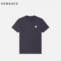 VERSACE 范思哲 21秋冬 男士美杜莎刺绣T恤 A89289-A228806-A1382 蓝色 M码