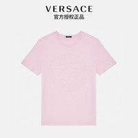 范思哲VERSACE 21秋冬 女士美杜莎水晶T恤 1001528-1A01125-1P880-36 粉色