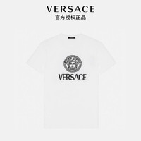 范思哲VERSACE 21秋冬 女士T恤 1001531-1A01178-2W020-40 白色+黑色