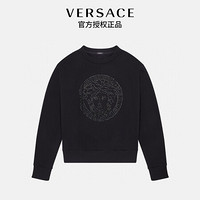 范思哲VERSACE 21秋冬 女士美杜莎水晶运动衫 1001570-1A01174-1B000-40 黑色 40