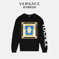 范思哲VERSACE 21秋冬 男士MEDUSA RENAISSANCE图案运动衫 1001380-1A01018-1B000 黑色 2XL码