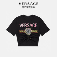 范思哲VERSACE 21秋冬 女士T恤 1001007-1A00769-2B070-36 黑色+彩色 40