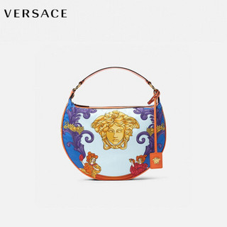 范思哲VERSACE 21秋冬 女士单肩包 DBFI008-1A01026-5O10V-OS 亮橘色+彩色-金色 OS