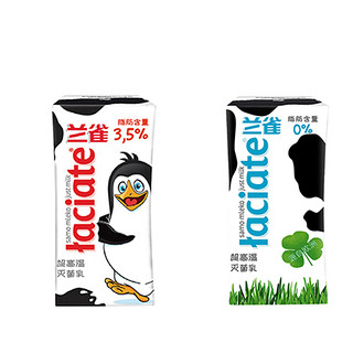 Laciate 纯牛奶组合装 200ml*24盒（全脂纯牛奶200ml*12盒+脱脂纯牛奶200ml*12盒）