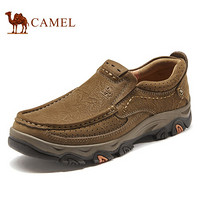 骆驼（CAMEL） 户外休闲磨砂牛皮厚底男士大头套脚皮鞋工装鞋 A132307580 咖啡 42
