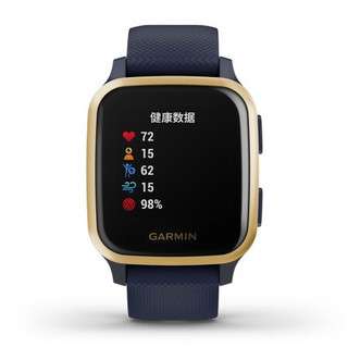 GARMIN 佳明 Venu Sq 运动手表 010-02426-62 海军蓝 40.6mm 音乐版