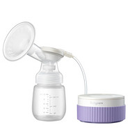 babycare Plus会员：babycare 电动吸奶器带夜灯按摩无痛全自动单边集奶器吸力大低音便携莱普紫