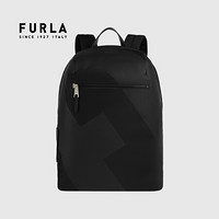 芙拉 FURLA 21FW秋冬 奢侈品 TECHNICAL系列中号男士黑色双肩背包 送男友