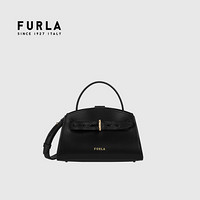芙拉 FURLA 21FW秋冬 奢侈品 MARGHERITA系列迷你号女士黑色手提斜挎包 送女友