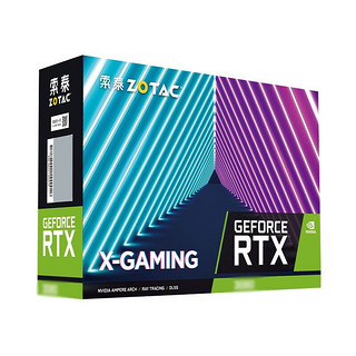 ZOTAC 索泰 GeForce RTX 3070Ti 8G6X X GAMING OC 显卡 8GB