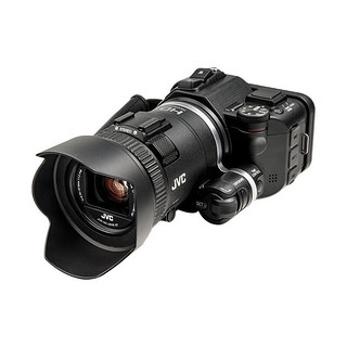 JVC 杰伟世 GC-P100BAC 3英寸数码相机 黑色（3.76mm-37.6mm、F1.2-F5.6）