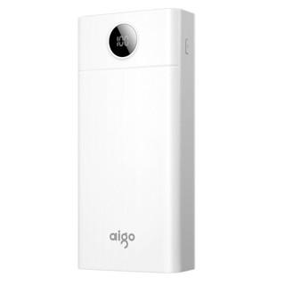 aigo 爱国者 W300PD 移动电源 白色 30000mAh Type-C/Micro-B 18W 双向快充