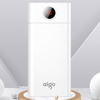 aigo 爱国者 W300PD 移动电源 白色 30000mAh Type-C/Micro-B 18W 双向快充