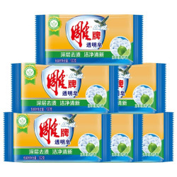雕牌 透明皂 净爽青柠香 102g*6块 深层去渍 轻松去污 易漂易清