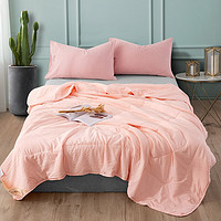  罗莱生活 LUOLAI 家纺 优享 纤柔纤维夏被 粉色 220*250cm