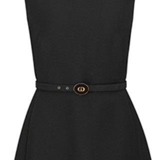 Dior 迪奥 30 MONTAIGNE系列 女士无袖连衣裙 111R16A1166_X9000 黑色 38