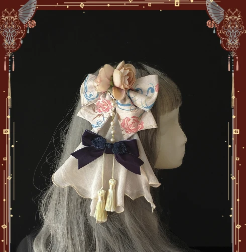 Infanta 婴梵塔 lolita 梨园春秋 中华风系列 头饰花丸 单个