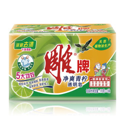 雕牌 透明皂 净爽青柠香 176g*3块