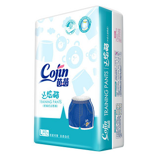 cojin 茵茵 小炫酷系列 牛仔短裤拉拉裤 L40片 男宝宝