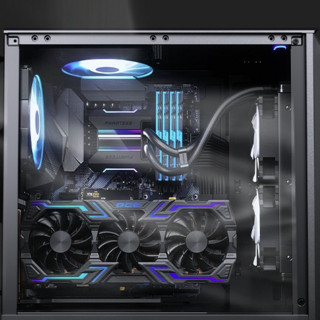 PHANTEKS 追风者 P300A E-ATX机箱 半侧透 黑色