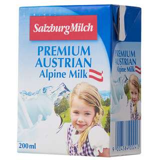 SalzburgMilch 萨尔茨堡 全脂纯牛奶 200ml*12盒*2箱