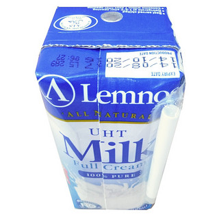 lemnos 兰诺斯 全脂纯牛奶 200ml*12盒