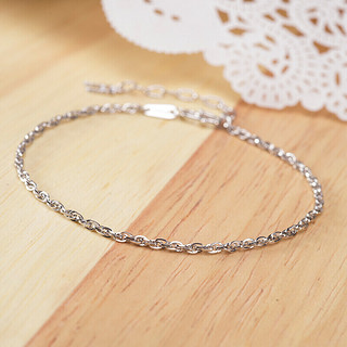 CHJ JEWELLERY 潮宏基 SCP40000119 清雅Pt950铂金手链 16cm 3g