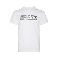 adidas 阿迪达斯 E LIN BRUSH T 男子运动T恤 DV3050 白色 S