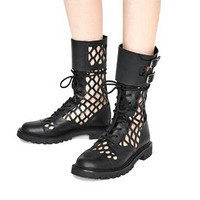 Dior 迪奥 D-TRAP 女士踝靴 KCI601CFM_S900 黑色 40.5