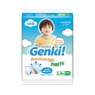 nepia 妮飘 Genki!系列 拉拉裤 L4片