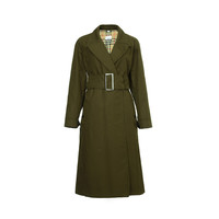 BURBERRY 博柏利 女士中长款风衣 80141621 深军卡其色 08