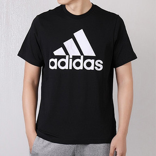 adidas 阿迪达斯 MH BOS Tee 男子运动T恤 DT9933 黑色/白 L