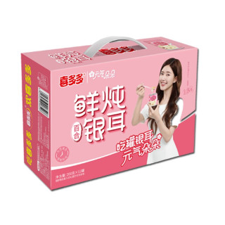喜多多 鲜炖银耳百合罐头 200g*12罐