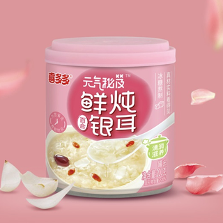 喜多多 鲜炖银耳百合罐头 200g*12罐