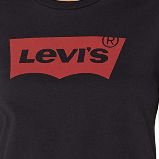 Levi's 李维斯 女士圆领短袖T恤 29526-0102 Core Housemark Black L