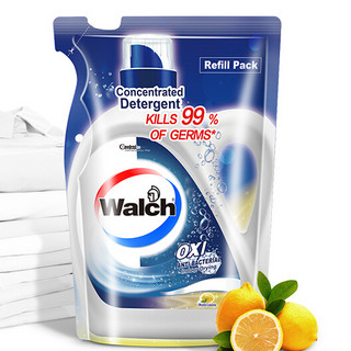 Walch 威露士 抗菌有氧洗衣液 500ml*12袋补充装 柠檬