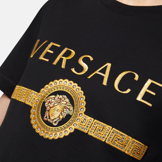 VERSACE/范思哲男士美杜莎刺绣Logo T恤A87372-A228806（L、A1008）