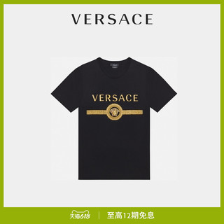VERSACE/范思哲男士美杜莎刺绣Logo T恤A87372-A228806（L、A1008）