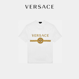 VERSACE/范思哲男士美杜莎刺绣Logo T恤A87372-A228806（2XL、A1001）