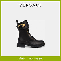 VERSACE/范思哲安全别针真皮女士短靴DST419E-DVTA3（37、D41OH）