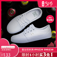 DC SHOES DCSHOECOUSA女士低帮板鞋防滑耐磨运动休闲小白鞋ADJS300144-WS4