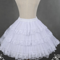 Neverland 星芙颂 lolita 洋装搭配硬纱撑裙 纯棉内衬打底半裙 均码