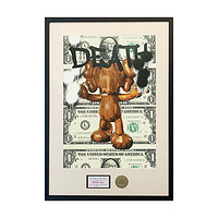 维格列艺术 Death NYC 签名限量版画 KAWS系列 手工装裱 32x45cm KAWS×美元