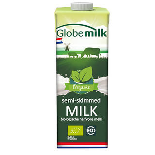 Globemilk 荷高 有机部分脱脂纯牛奶 1L*6盒