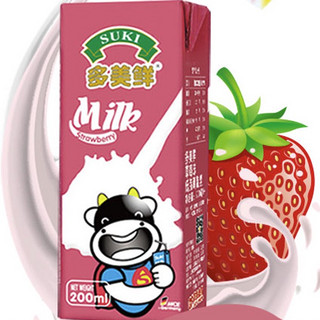 SUKI 多美鲜 低脂调制乳 草莓味