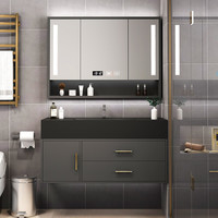 MEJUE 名爵 Z-06200B100MYH 轻奢浴室柜组合 暮月灰 100cm