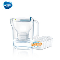 BRITA 碧然德 设计师滤水壶蓝+专家版滤芯5枚（到手1壶6芯）