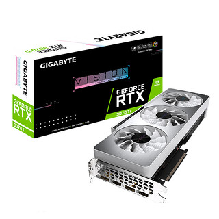 GIGABYTE 技嘉 GeForce RTX 3070Ti VISION OC 雪鹰 显卡 8GB 银色