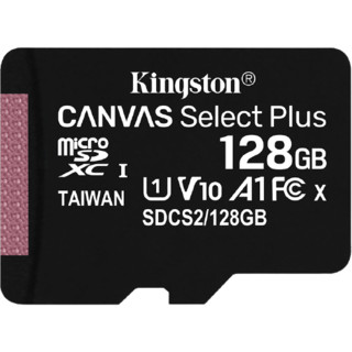 Kingston 金士顿 SDCS2 Micro-SD存储卡 128GB（UHS-I、V10、U1、A1）+补胎工具套装